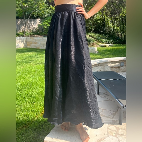 NEW! Vintage Formal Evening Victoria's Secret‎ Hugo bucatini 90s maxi skirt sz 2 - Picture 1 of 12